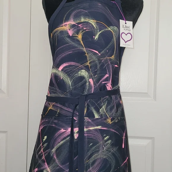 🎉💜HP💜🎉Custom Painted Wearable Art Apron  #2012 - Picture 5 of 6